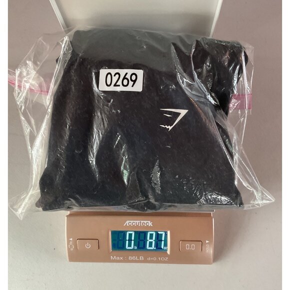 NWT Gymshark Womens Blk High-Waisted Leggings M Lightweight Stretchy Activewear - Picture 7 of 7